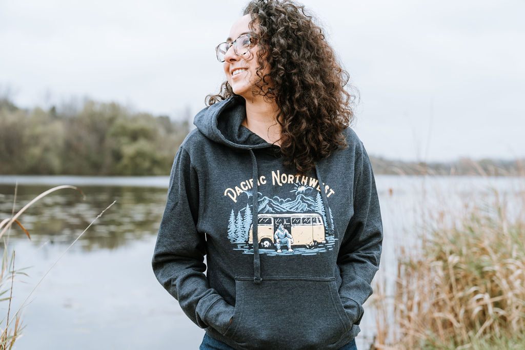 Sasquatch Bus Hoodie Navy