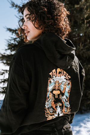 Groovy Sasquatch Hoodie Black